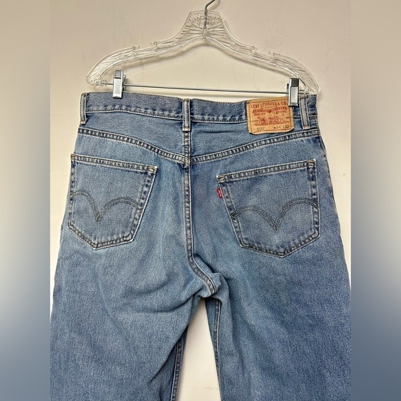 VINTAGE LEVI’S 550 90s Y2K Men’s RELAXED FIT DENIM JEANS RED TAB SIZE 34X32 - Picture 7 of 14